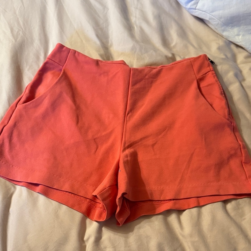 Monteau Coral High-Waist Casual Shorts